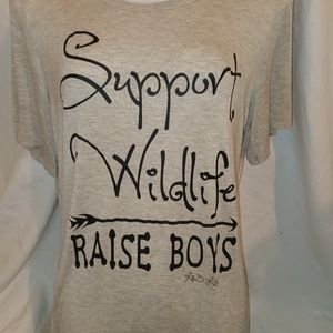 Support wildlife raise boys top